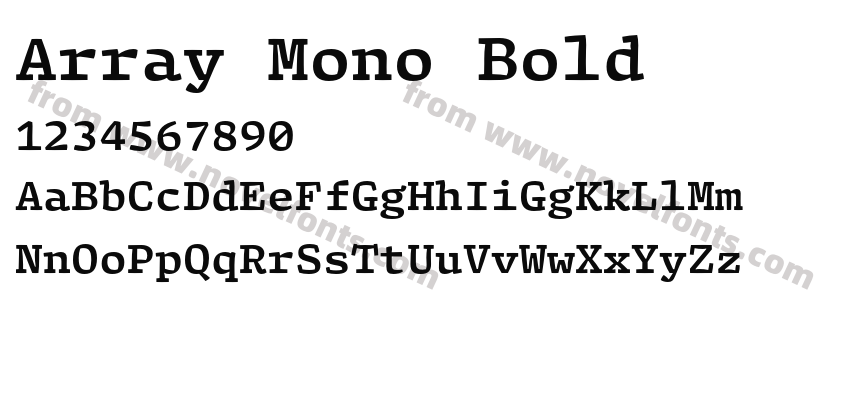 Array Mono BoldPreview