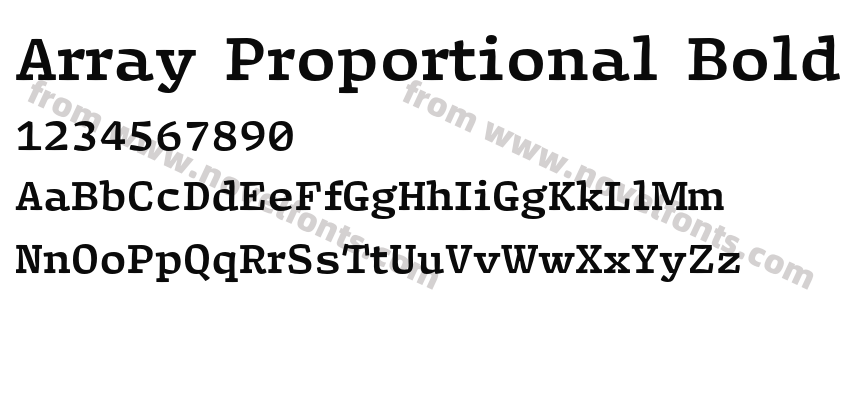 Array Proportional BoldPreview