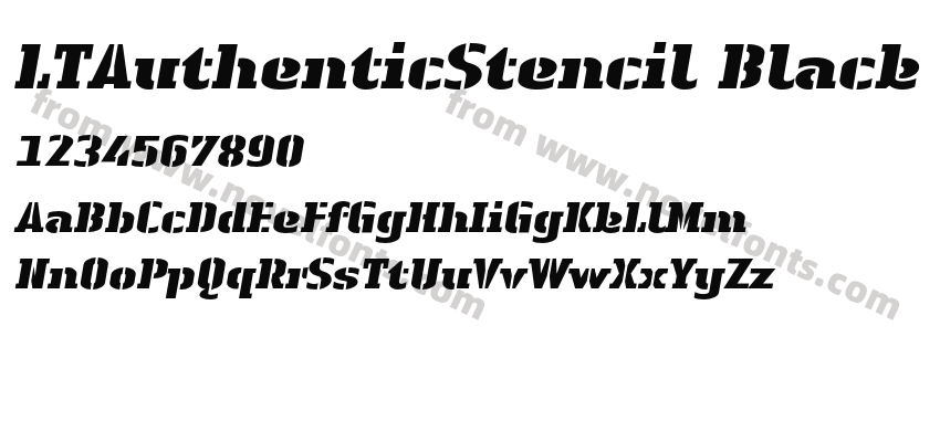 LTAuthenticStencil BlackPreview