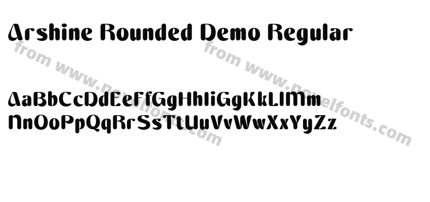 Arshine Rounded Demo RegularPreview