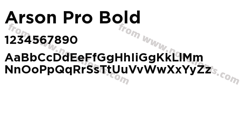 Arson Pro BoldPreview