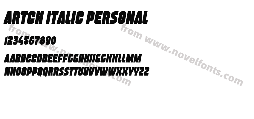 Artch Italic PersonalPreview