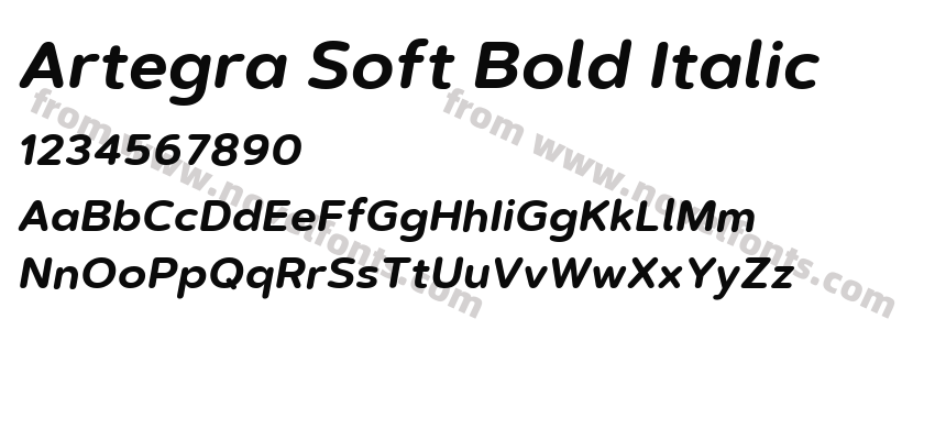 Artegra Soft Bold ItalicPreview
