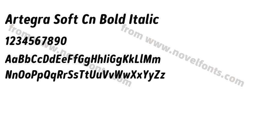 Artegra Soft Cn Bold ItalicPreview