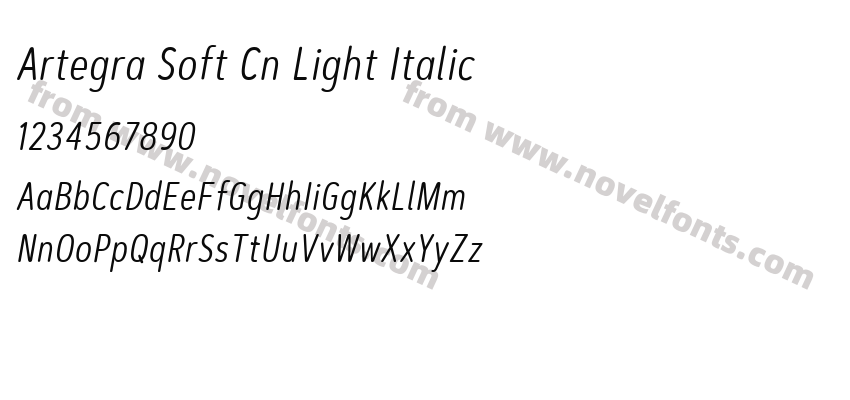 Artegra Soft Cn Light ItalicPreview