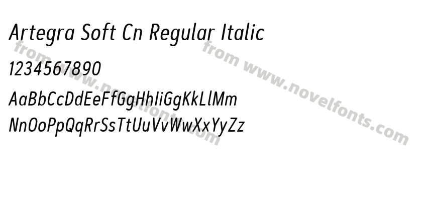 Artegra Soft Cn Regular ItalicPreview
