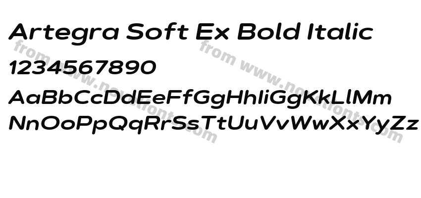 Artegra Soft Ex Bold ItalicPreview