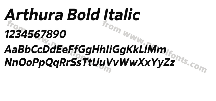 Arthura Bold ItalicPreview
