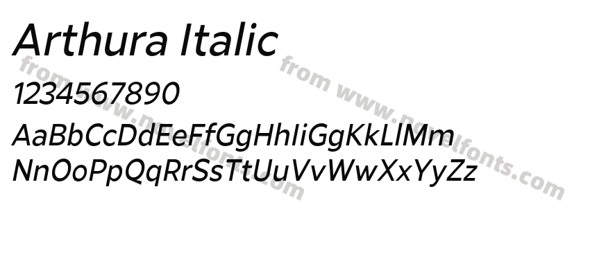 Arthura ItalicPreview