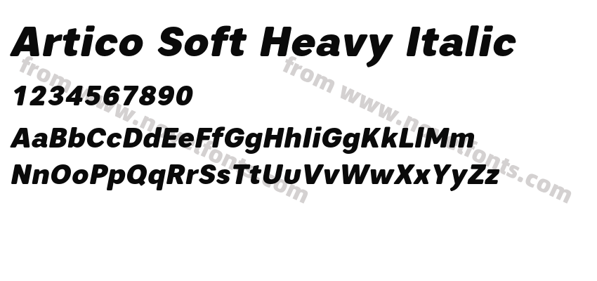 Artico Soft Heavy ItalicPreview