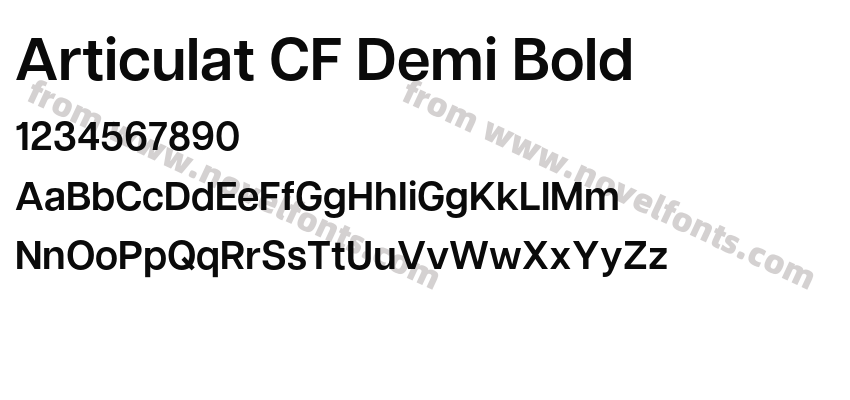 Articulat CF Demi BoldPreview