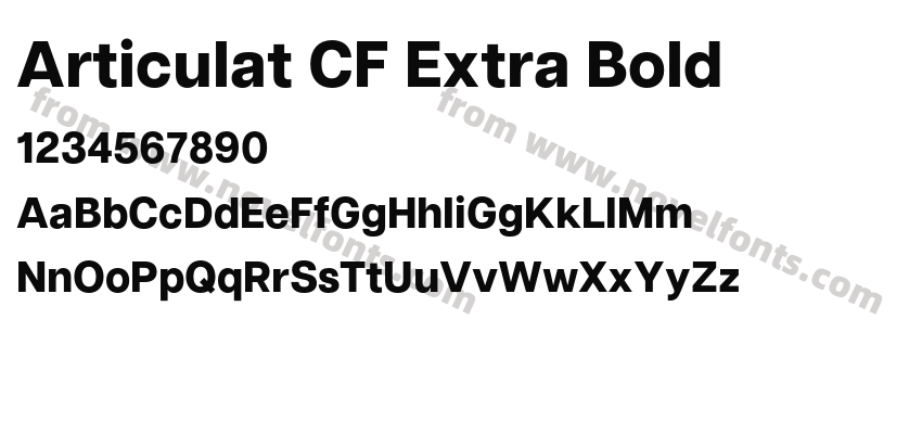 Articulat CF Extra BoldPreview
