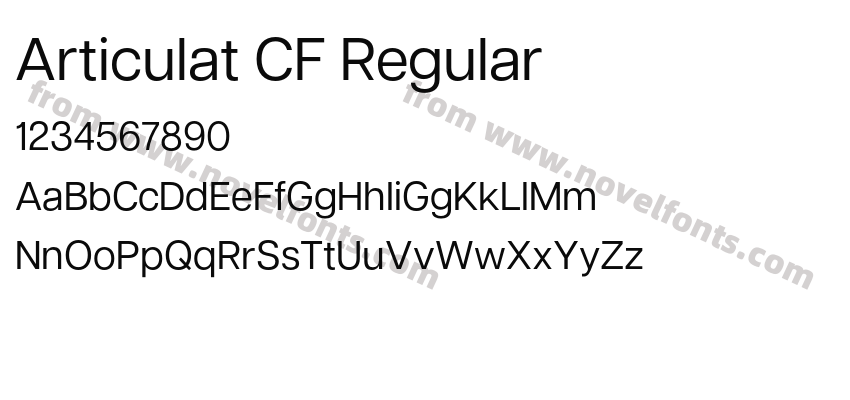 Articulat CF RegularPreview