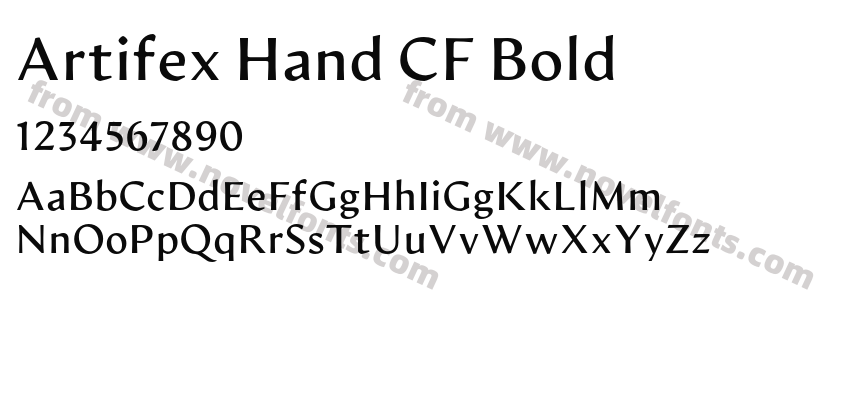 Artifex Hand CF BoldPreview