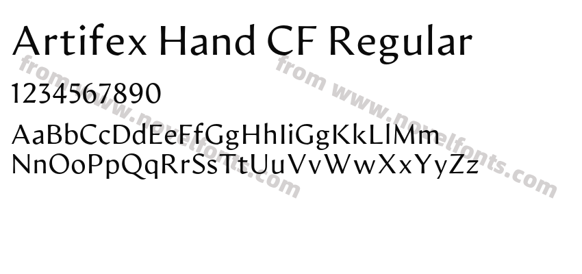 Artifex Hand CF RegularPreview
