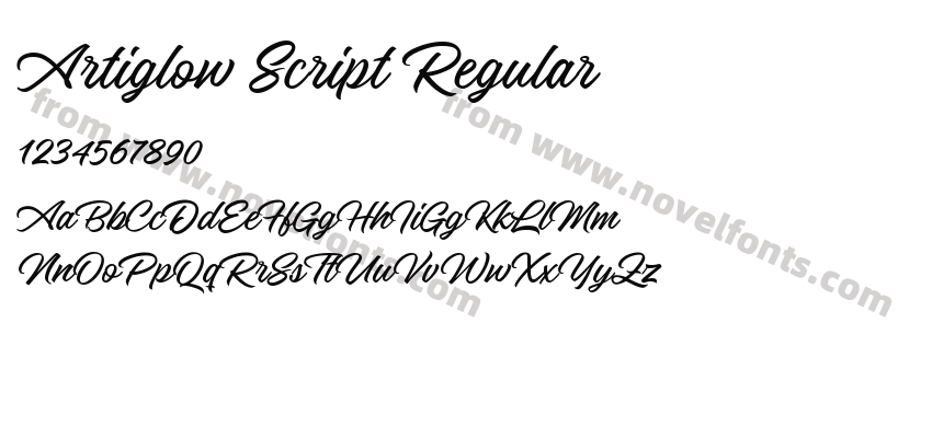 Artiglow Script RegularPreview