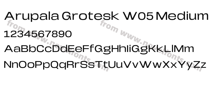 Arupala Grotesk W05 MediumPreview