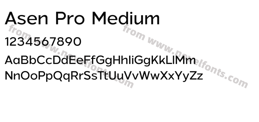 Asen Pro MediumPreview