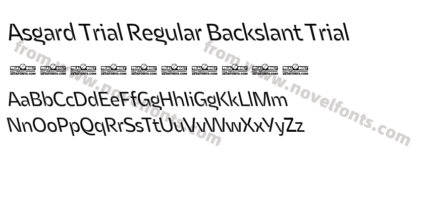 Asgard Trial Regular Backslant TrialPreview