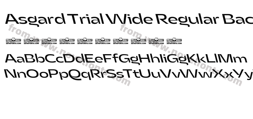 Asgard Trial Wide Regular Backslant TrialPreview