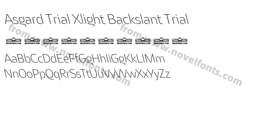 Asgard Trial Xlight Backslant TrialPreview