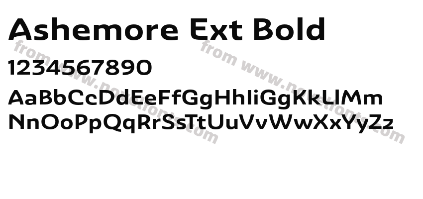 Ashemore Ext BoldPreview