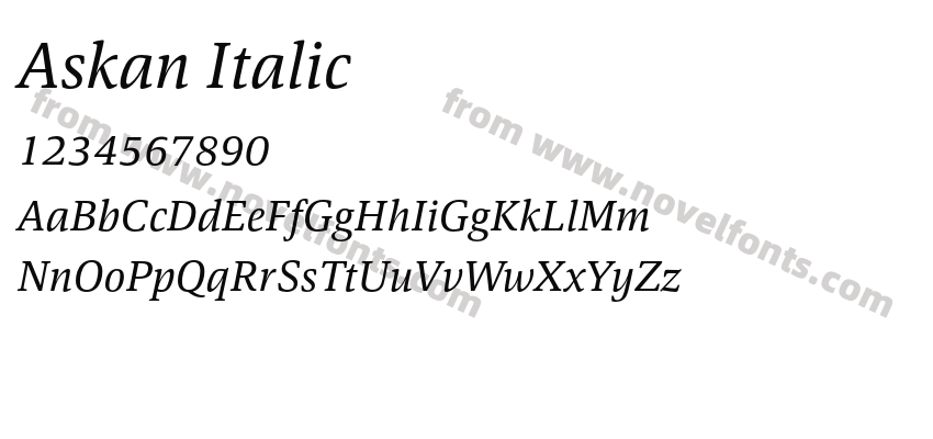 Askan ItalicPreview