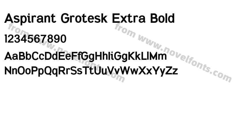 Aspirant Grotesk Extra BoldPreview
