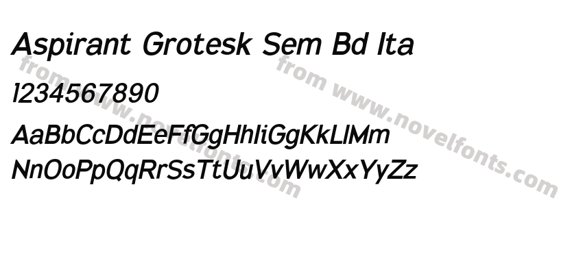 Aspirant Grotesk Sem Bd ItaPreview
