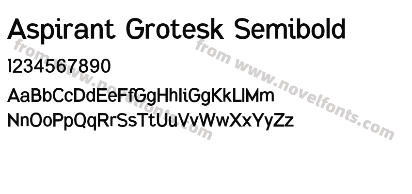 Aspirant Grotesk SemiboldPreview