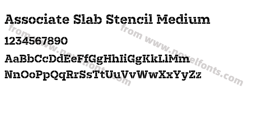 Associate Slab Stencil MediumPreview