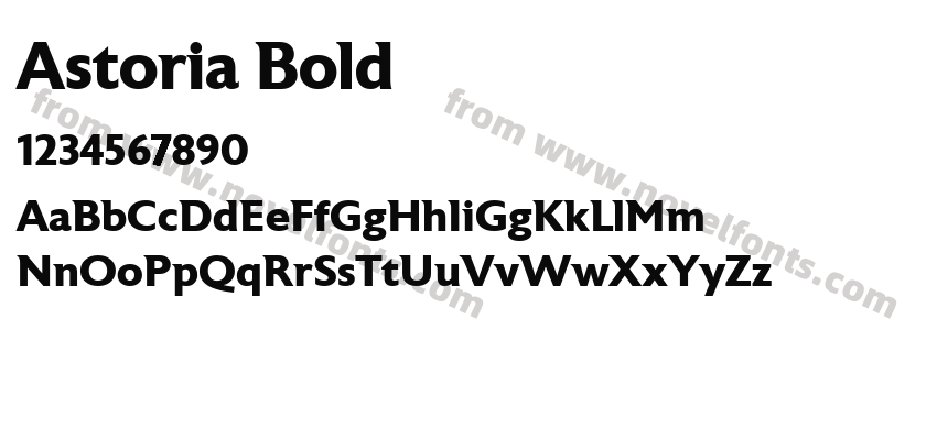 Astoria BoldPreview