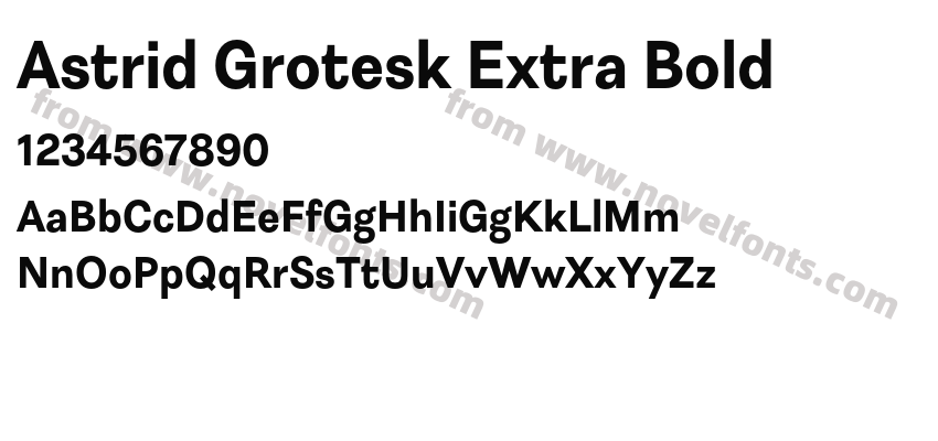 Astrid Grotesk Extra BoldPreview
