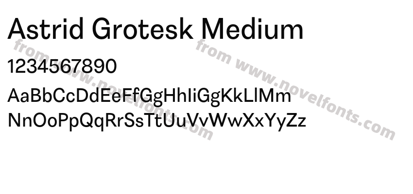 Astrid Grotesk MediumPreview