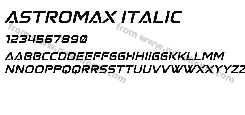 Astromax ItalicPreview