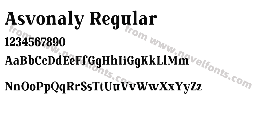 Asvonaly RegularPreview