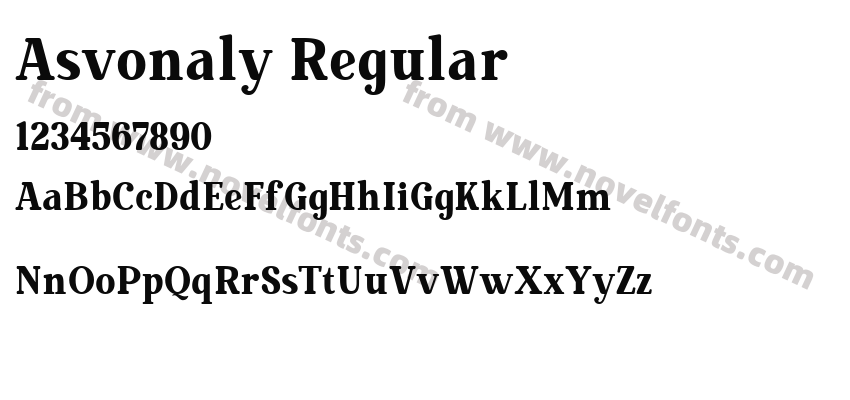 Asvonaly RegularPreview