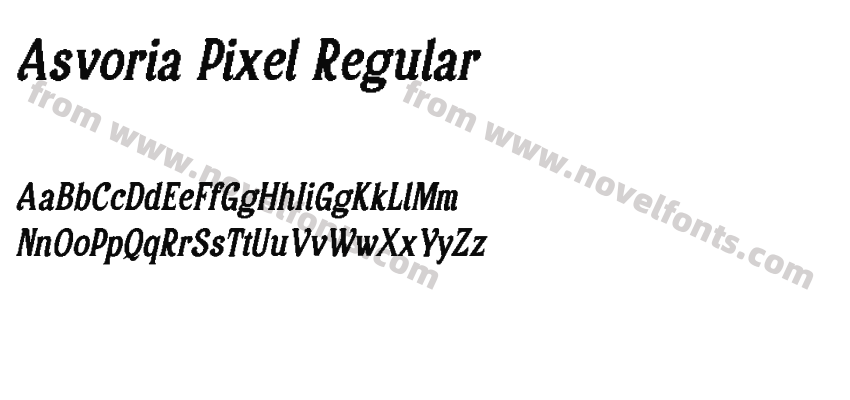 Asvoria Pixel RegularPreview