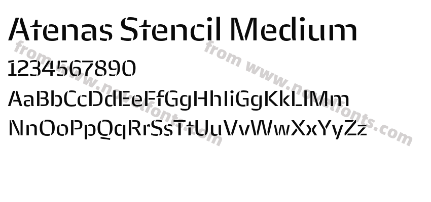 Atenas Stencil MediumPreview