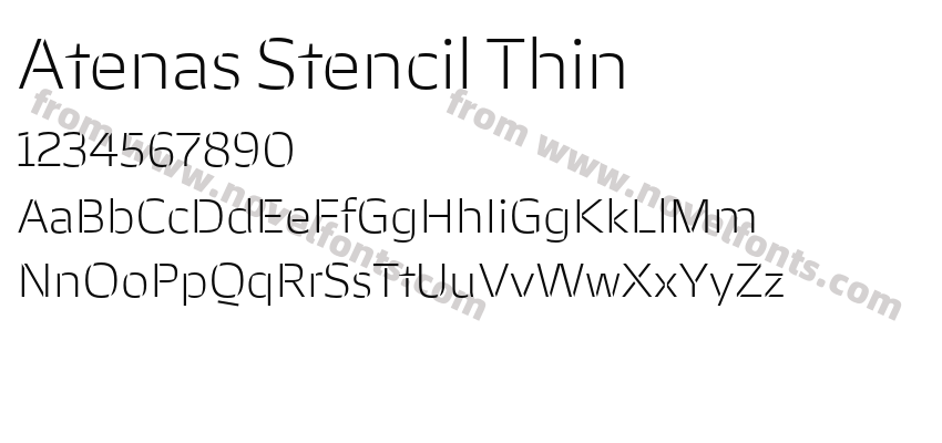 Atenas Stencil ThinPreview