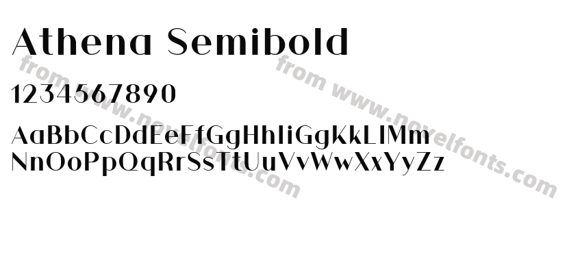 Athena SemiboldPreview