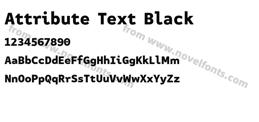 Attribute Text BlackPreview