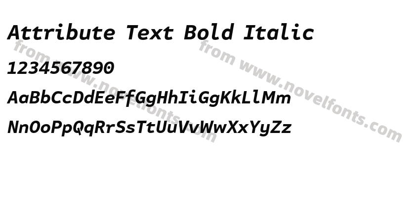 Attribute Text Bold ItalicPreview