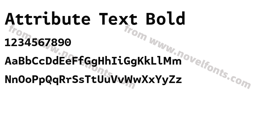 Attribute Text BoldPreview