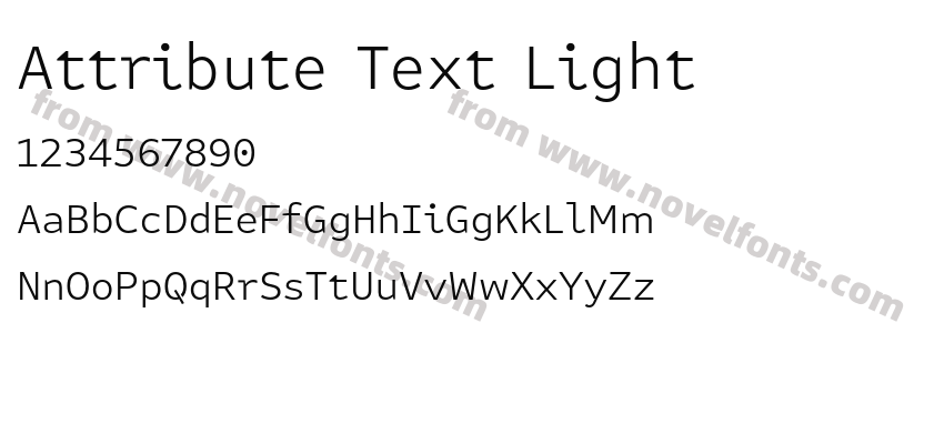 Attribute Text LightPreview