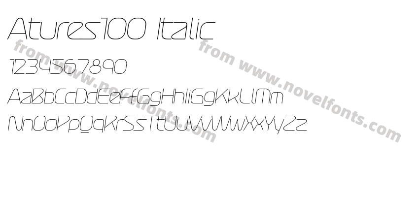 Atures100 ItalicPreview