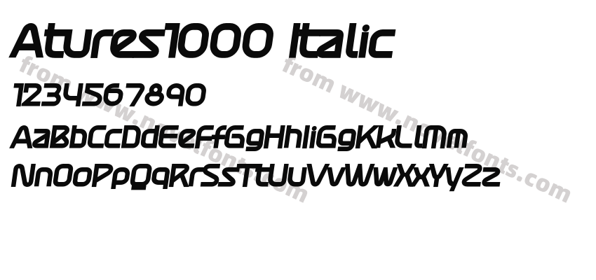 Atures1000 ItalicPreview