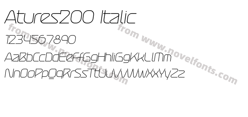 Atures200 ItalicPreview