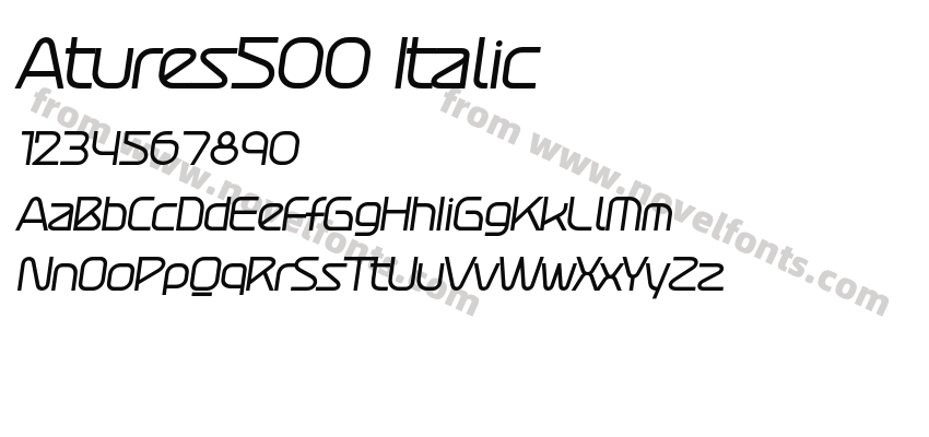 Atures500 ItalicPreview