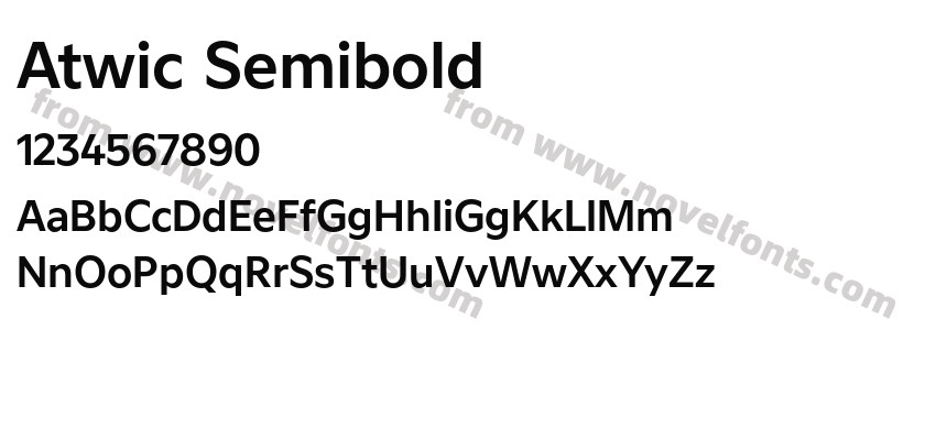 Atwic SemiboldPreview